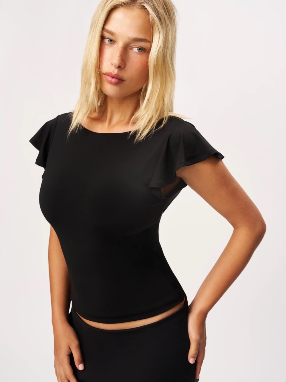 Guizio Soffiano Top in Black